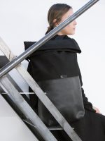 The Braasi Ayo Black is a luxury designer backpack with a sophisticated look.