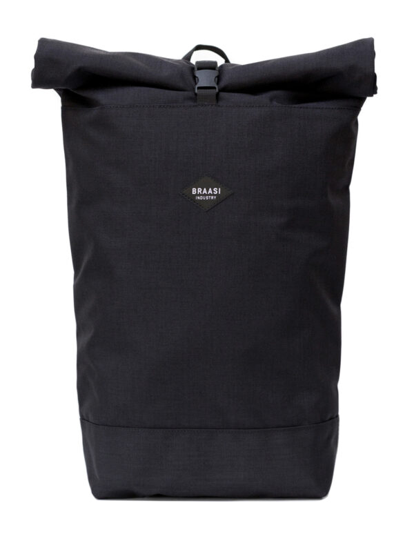 Braasi Basic Black urban rolltop, waterproof and durable