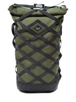 Braasis khaki EVO II backpack with a practical black webbing on the back