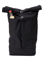 The Braasi Levo water resistant backpack with two long front pockets that are ideal for carrying bottles.