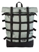 Braasi Webbing backpack in grey with black webbing, made from sustainable and quality materials.