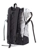 Braasis silver Mika backpack with a practical notebook pocket behind the back padding
