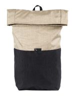 The golden Ayo Cordura backpack model from Braasi with a black bottom