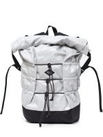 The silver Mika backpack model from Braasi great for wearing in nature