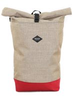The desert Rolltop Cordura Braasi backpack with a red bottom