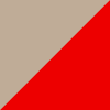 Desert and red color combination