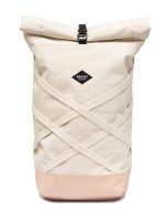 Braasi Henry backpack made out of natural canvas and leather with cotton net