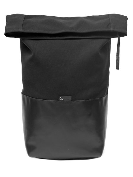 Černý batoh Haak od Braasi vyrobený z kůže
