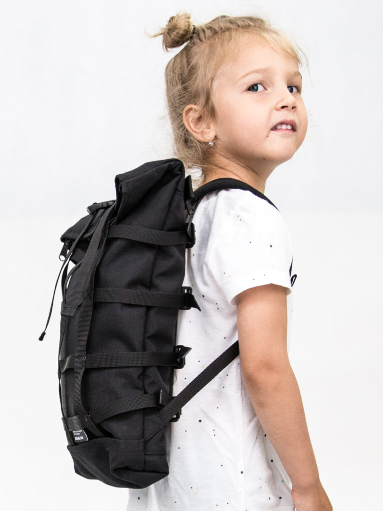 Hand Made Durable Backpack Webbing baby black