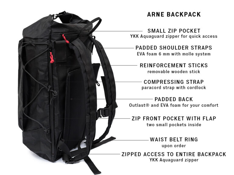 ARNE | Ultra light backpack | Braasi Industry